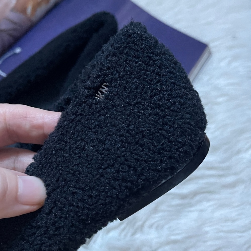DKNY Black TEDDY Textured Flats - Picture 5 of 12